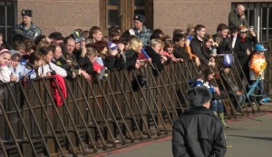 St. Petersburg, Russia: barricades.
